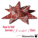How to fold a German { Froebel } Star « Midsommarflicka | So, it was weekend. And I was bored.